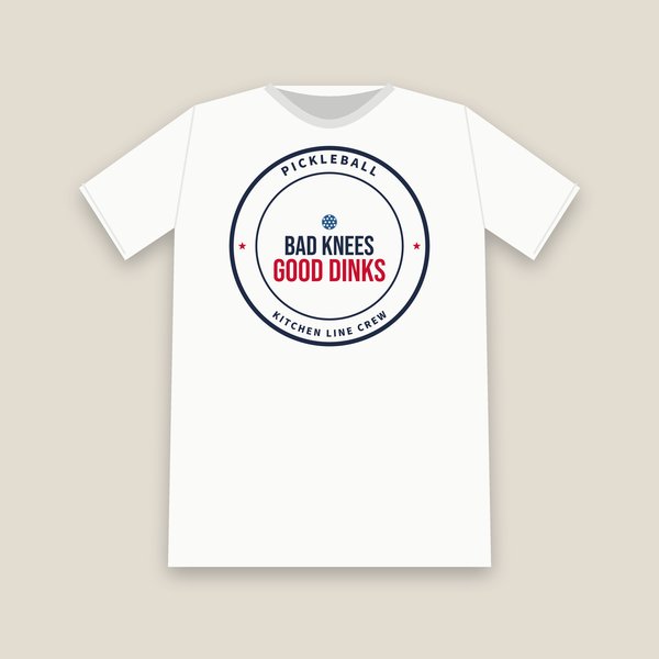 Bad Knees Good Dinks pickleball shirt