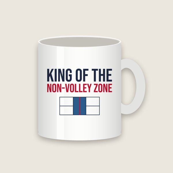 King of the Non-Volley Zone pickleball mug