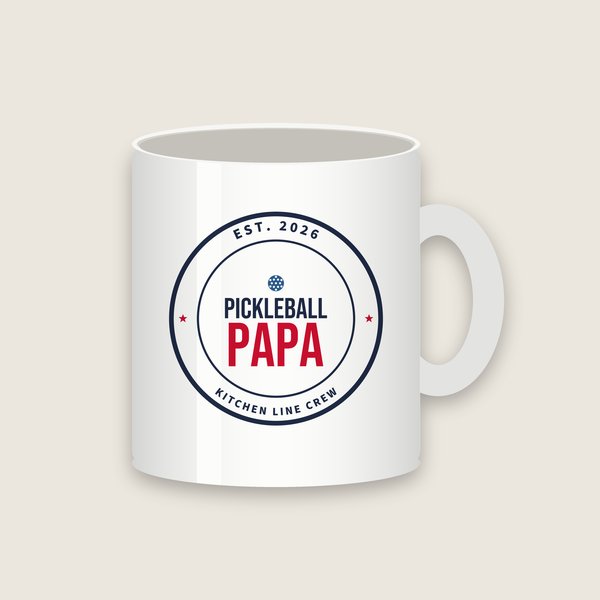 Pickleball Papa pickleball mug