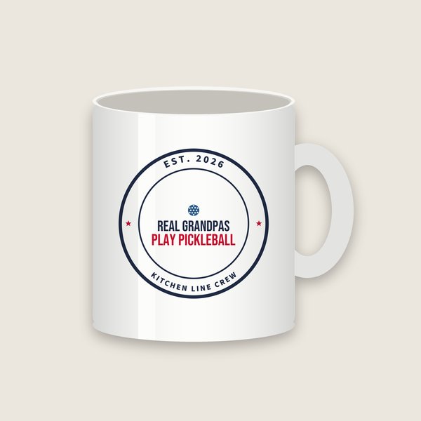 Real Grandpas Play Pickleball pickleball mug